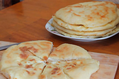 Khachapuri with cheese in a slow cooker