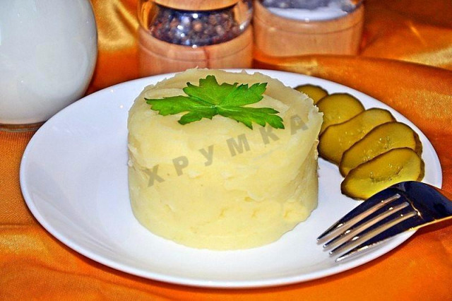 Mashed potatoes in a slow cooker