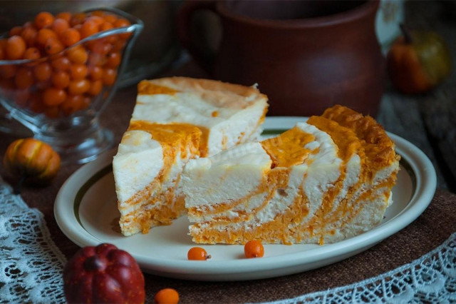 Pumpkin casserole from pumpkins in a slow cooker