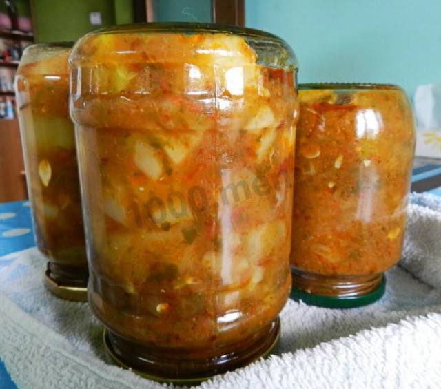 Yurcha of zucchini in a slow cooker for the winter