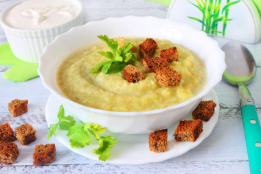 Cauliflower and broccoli puree soup