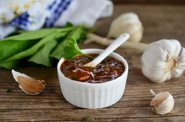 Tomato sauce with coriander