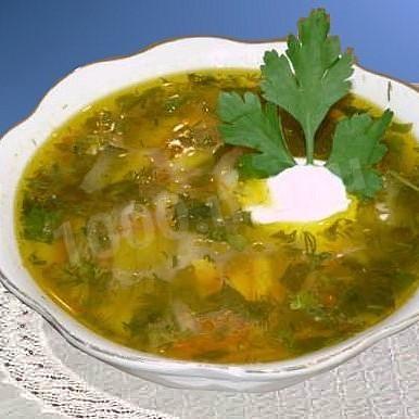 Pickle soup in a slow cooker with beef and pickles