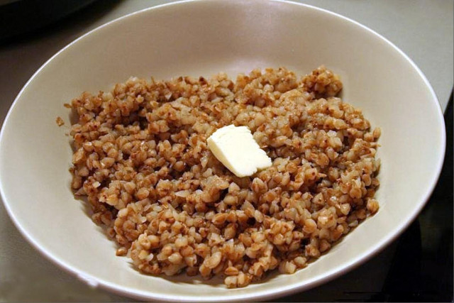 Buckwheat porridge in a slow cooker on water