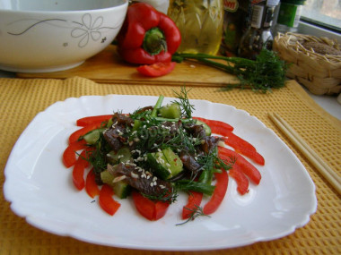 Mushroom salad in Chinese