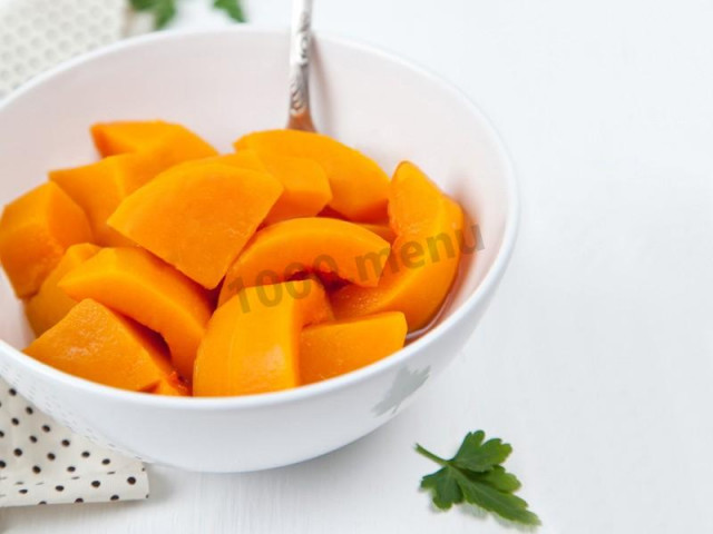 Pumpkin in a steamer