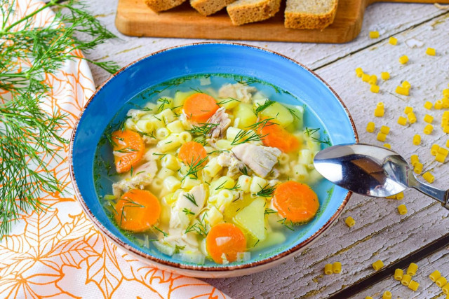 Soup with pasta and potatoes