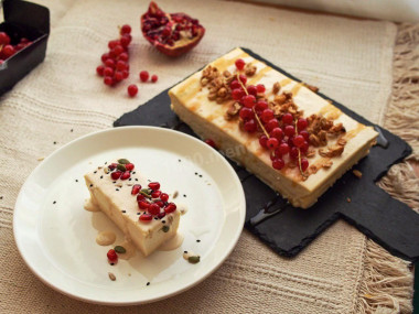 Cottage cheese casserole in bread maker