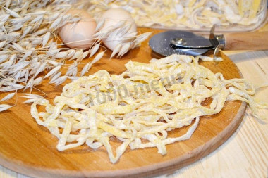 Egg noodles in a bread maker