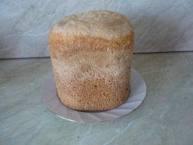 Wheat bread in a bread maker