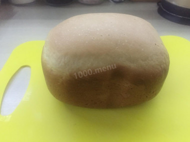 White bread on water in bread maker