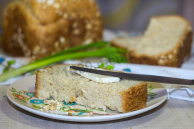 Oatmeal bread in a bread maker