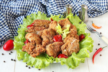 Fried beef brains in Italian