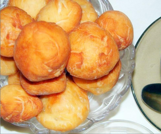 Baursaks are real Kazakh with yeast