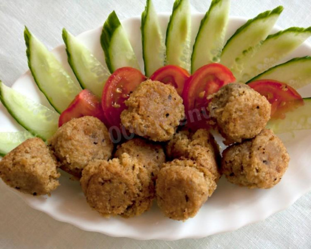 Pea falafels