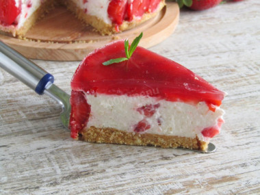 Strawberry cheesecake without baking