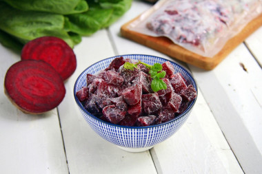 Beetroot freezing for winter