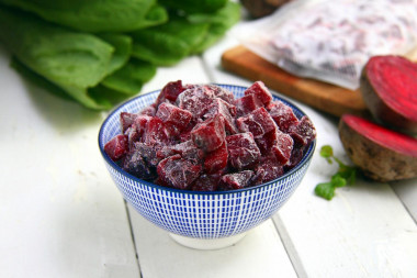 Beetroot freezing for winter