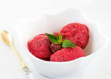 Raspberry sorbet