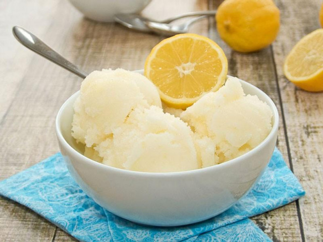 Lemon sorbet