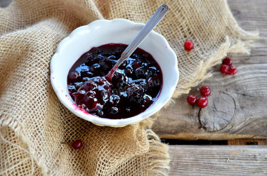 Cranberry jam from cranberries