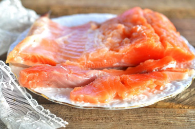 Salted salmon at home