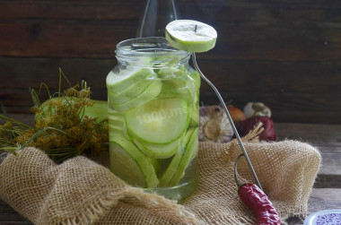 Salted zucchini for winter