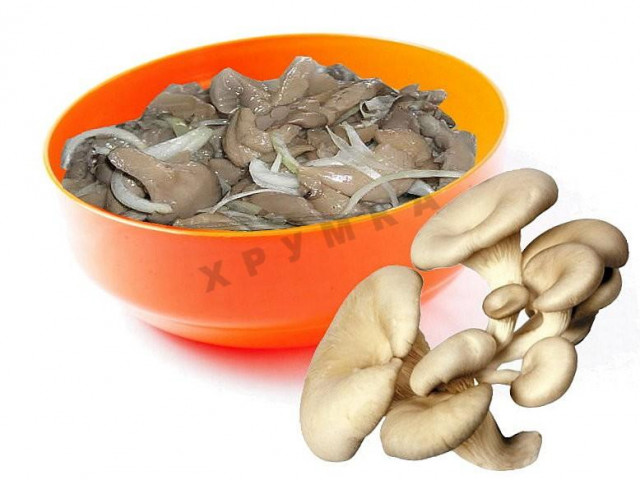 Salted oyster mushrooms