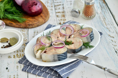 Mackerel in brine pieces