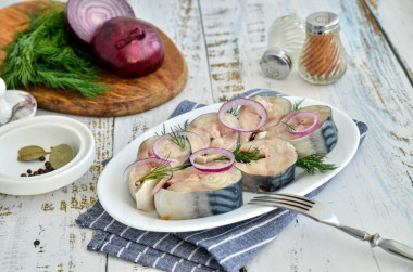 Mackerel in brine pieces