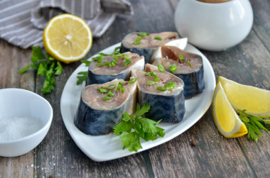 Lightly salted mackerel at home