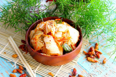 Korean kimchi from Peking cabbage