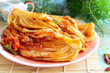 Korean kimchi from Peking cabbage