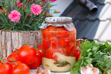 Tomatoes with mustard for winter