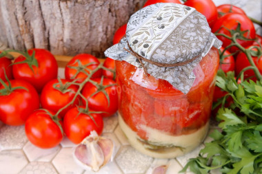 Tomatoes with mustard for winter