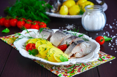 Whole mackerel in brine