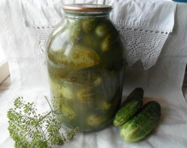 Lightly salted cucumbers for winter