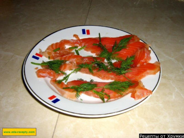 Salmon carpaccio