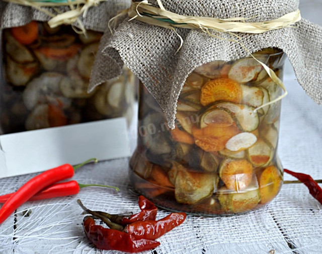 Salad for winter with hot pepper