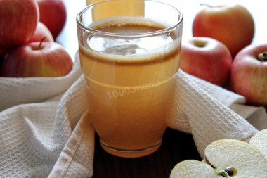 Sugar-free apple juice for winter