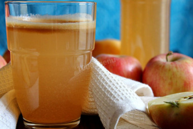 Sugar-free apple juice for winter