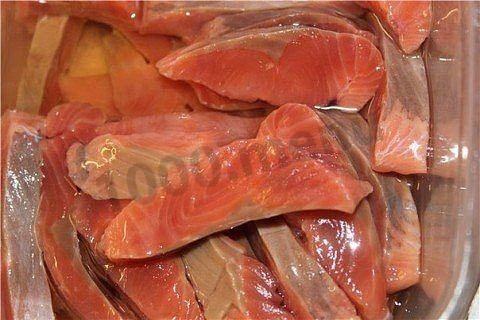 Lightly salted pink salmon