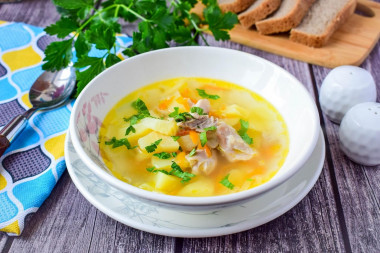 Potato soup with chicken