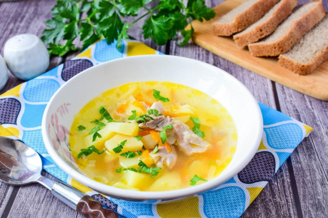 Potato soup with chicken