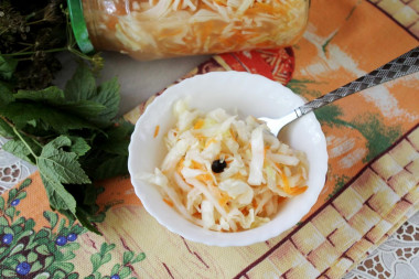 Cabbage in liter cans for winter