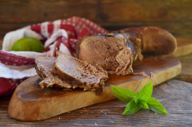 Baked beef tongue in the oven