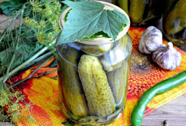 Pickled cucumbers for winter without sterilization