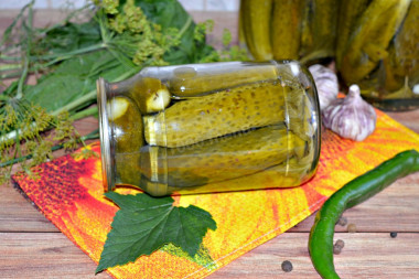 Pickled cucumbers for winter without sterilization