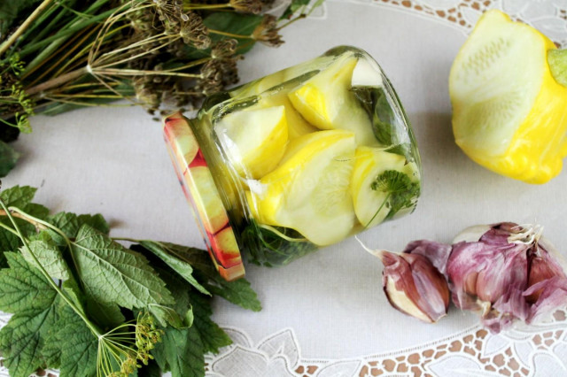 Pickled squash for winter