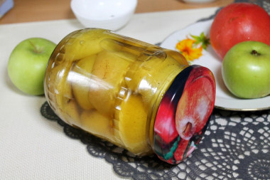 Pickled apples for winter